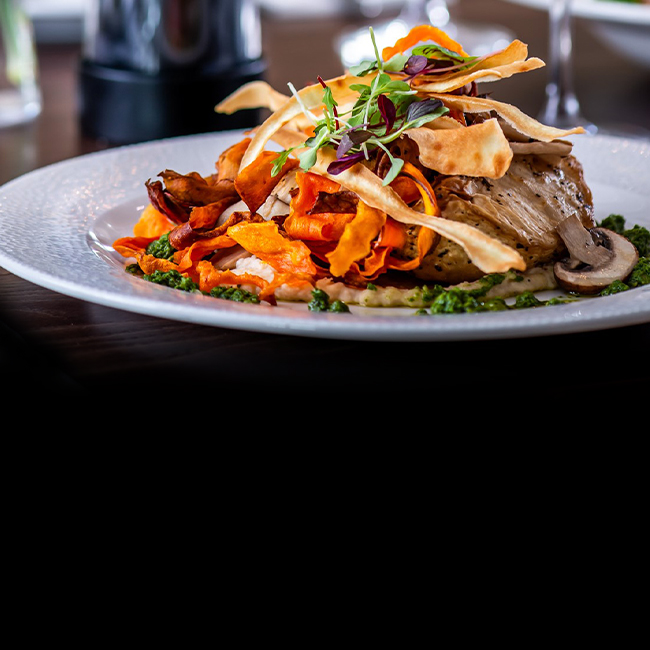 Vegan menu at The Horse & Groom