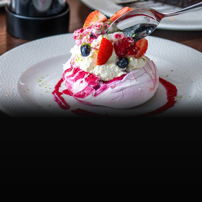 Dessert menu at The Horse & Groom
