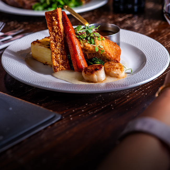 Explore our great offers on Pub food at The Horse & Groom