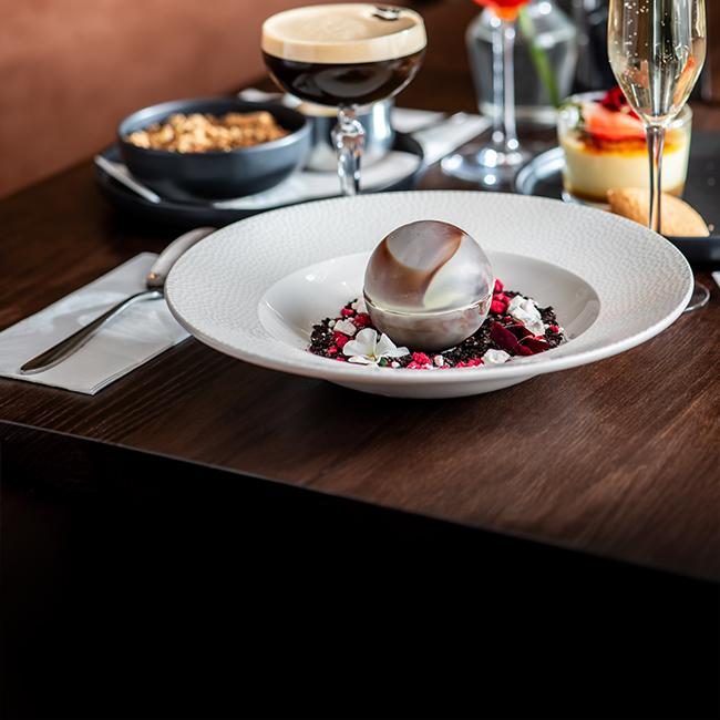 Dessert menu at The Horse & Groom